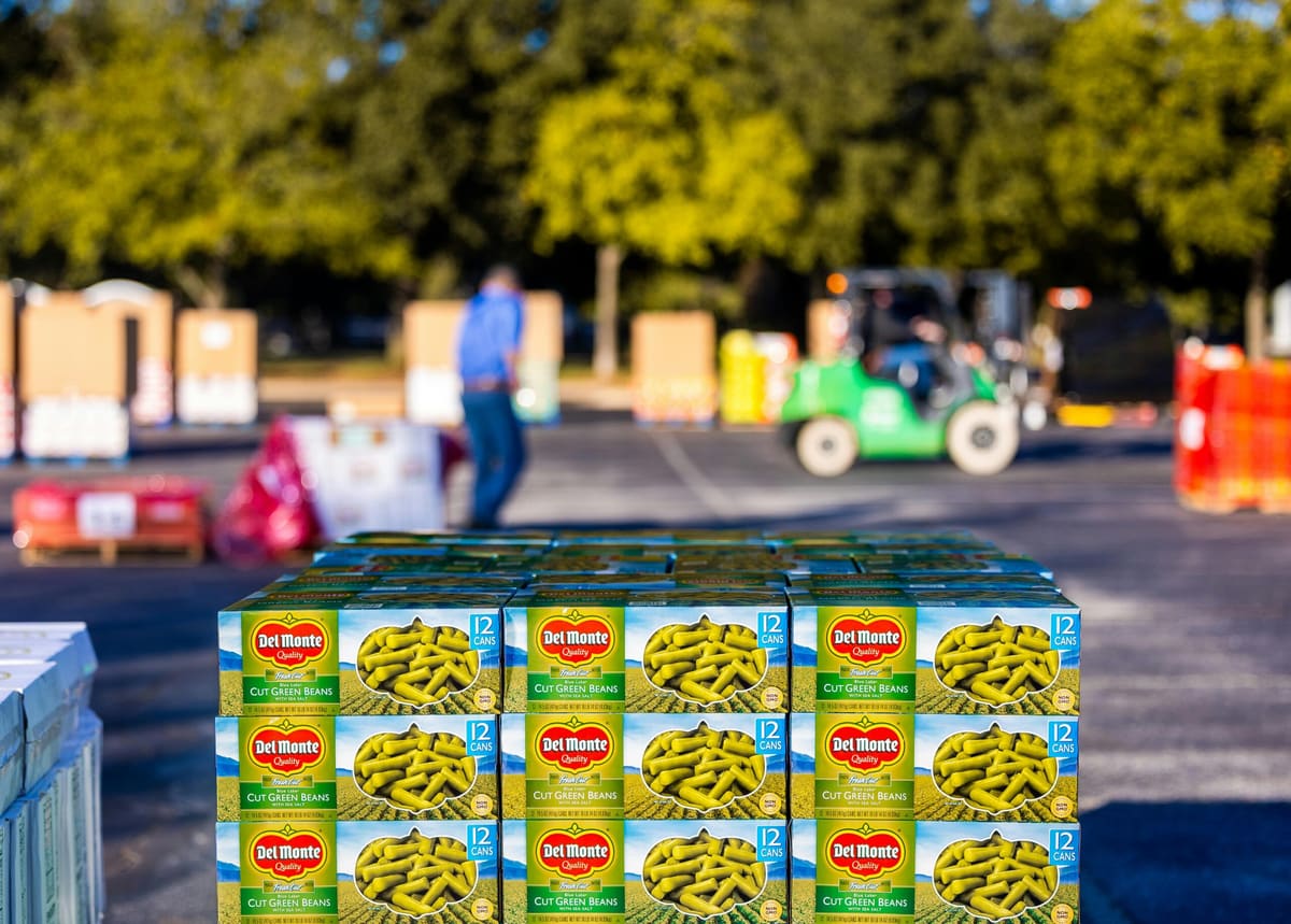 Fresh provisions and food supplies including produce, meats, and dairy for maritime vessels